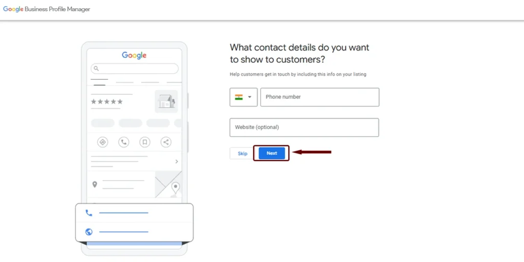 Enter contact details https://algomindsdigital.com/free-business-listing-on-google-guide/