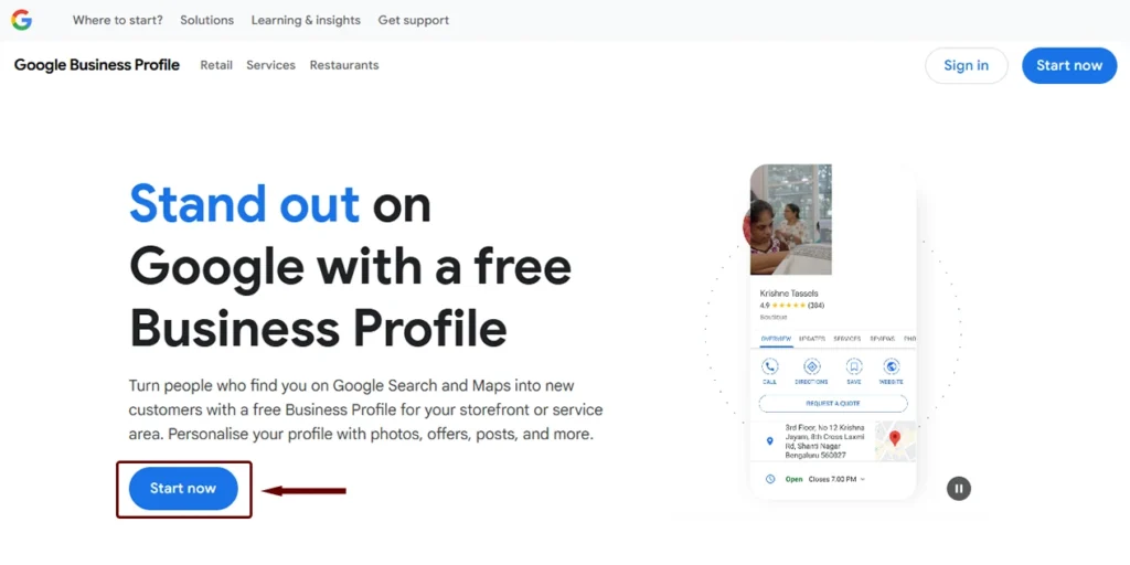 Sign in to Google Business Profile https://algomindsdigital.com/free-business-listing-on-google-guide/
