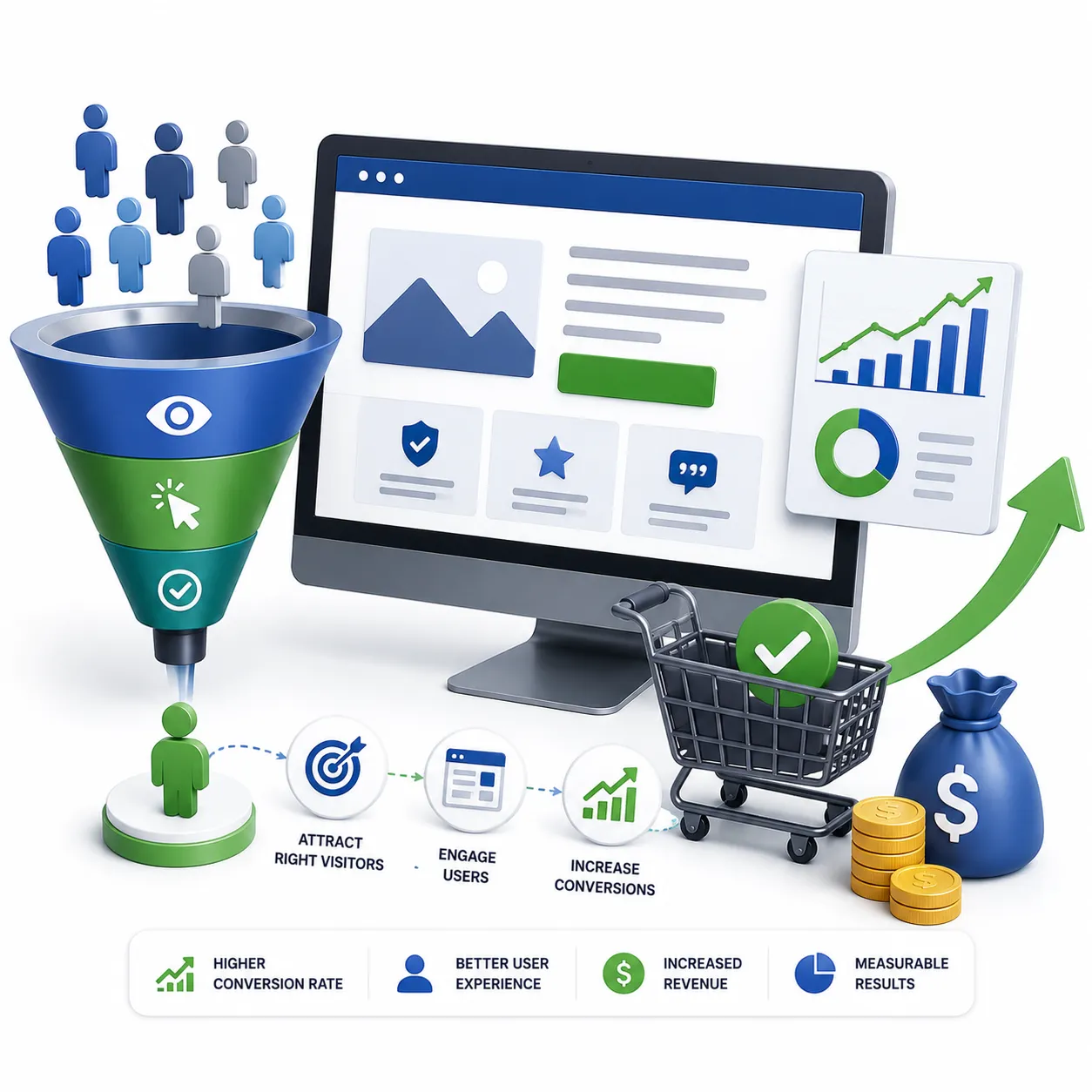 Conversion Optimization services to increase website conversions, improve user experience and boost ROI