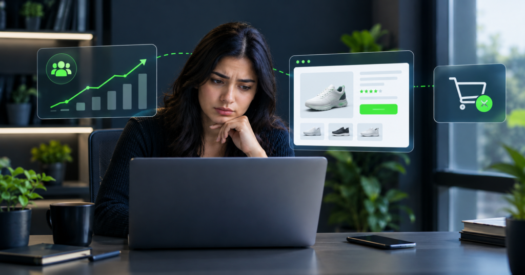 E-commerce conversion rate optimization with low sales