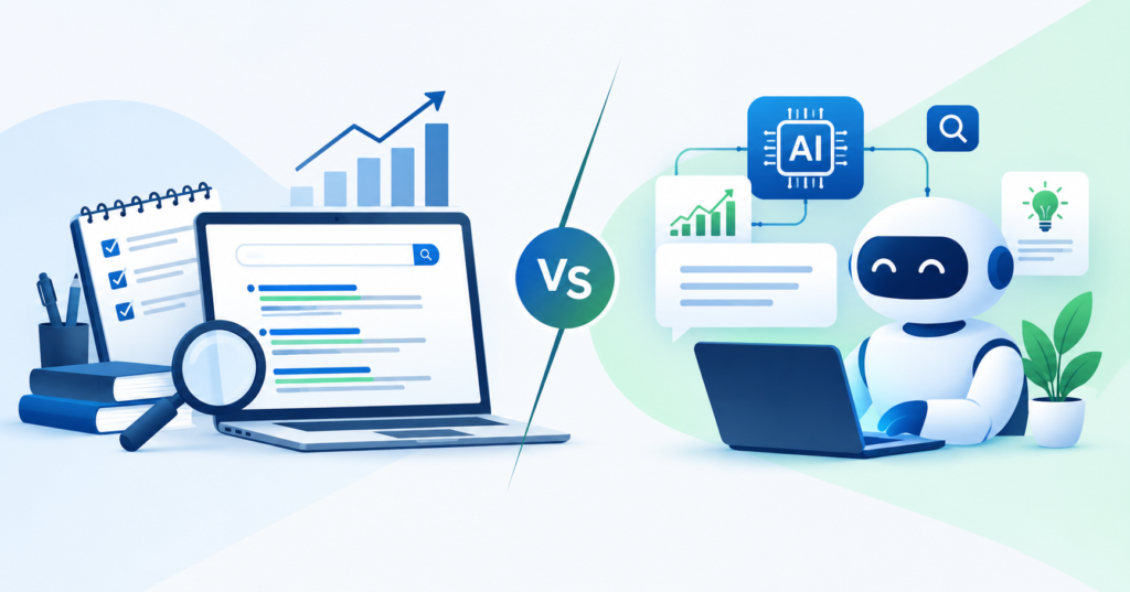 AI search engine optimization vs traditional SEO